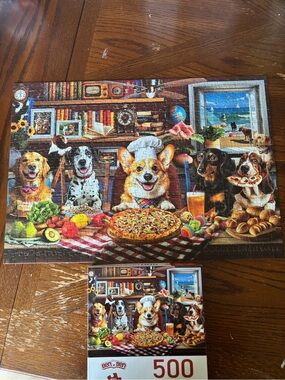 Dog Dinner Party 500 Piece Jigsaw Puzzle